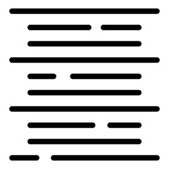 Poster - Electronic text icon. Outline electronic text vector icon for web design isolated on white background