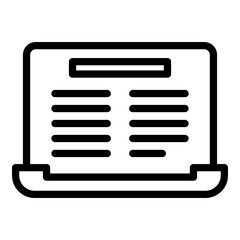 Poster - Contact files icon. Outline contact files vector icon for web design isolated on white background