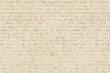 Abstract background in vintage style with old aged yellow brown paper with faded ink hand written unreadable text