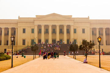 Sticker - The old monument of the Hazarduari Palace in the town of Murshidabad.