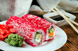 © ketrin08 - sushi rolls in masago caviar