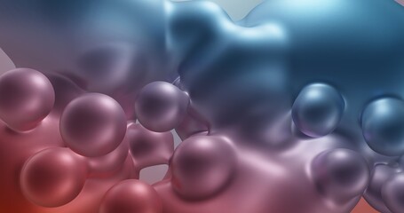 Poster - abstract liquid background. metallic gradient 