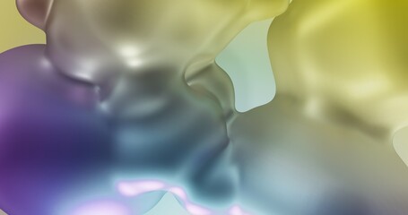 Poster - abstract liquid background. metallic gradient 