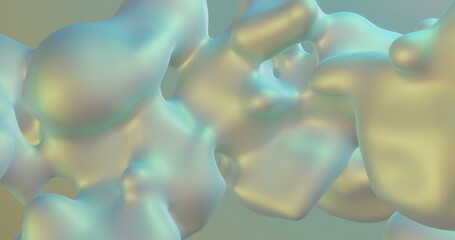 Poster - abstract liquid background. metallic gradient 