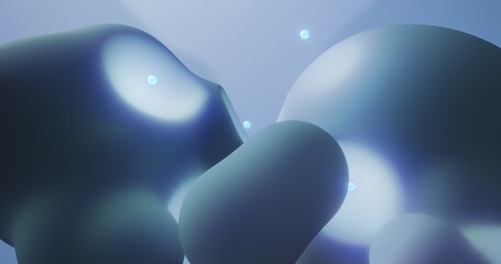 Poster - abstract light background with glowing lights