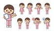 © けむく - 看護師 女性 セット