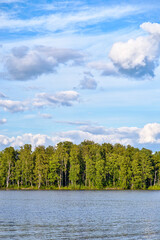 Canvas Print - Lovely summer day by lake