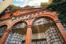 The Exterior Entrance To The Elevator Lift On Castle Hill In Nice, France.