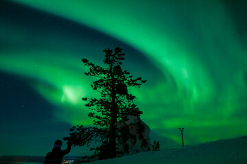 Northern Lights from Levi, Lapland Finland - March 2021