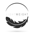 Light weight feather icon