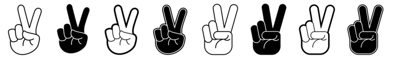Wall Mural - peace hand | sign | symbol | icon