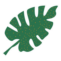 Sticker - exotic leaf green