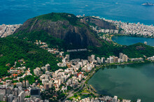 Rio De Janeiro, Brazil, View From The CHrist The Redemtor Stuate At A Sunny Day