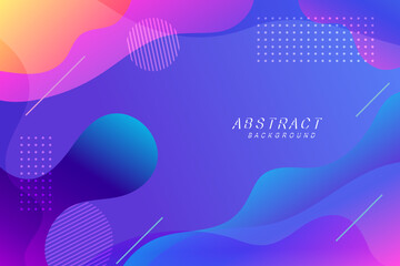 Fototapete - Abstract blue wavy shapes background