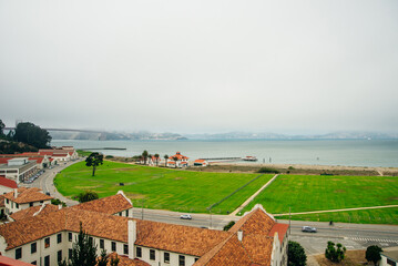 Wall Mural - The Golden Gate Bridge in San Francisco bay and Crissy Field