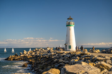 Wall Mural - Walton Lighthouse in Santa Cruz, California