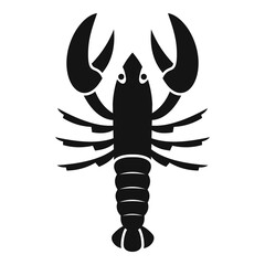 Wall Mural - Dinner lobster icon. Simple illustration of dinner lobster vector icon for web design isolated on white background