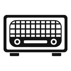 Poster - Old radio icon. Simple illustration of old radio vector icon for web design isolated on white background
