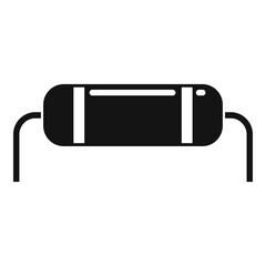 Poster - Electric radio transistor icon. Simple illustration of electric radio transistor vector icon for web design isolated on white background