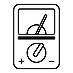 Poster - Radio multimeter icon. Outline radio multimeter vector icon for web design isolated on white background