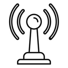 Poster - radio antenna icon. outline radio antenna vector icon for web design isolated on white background