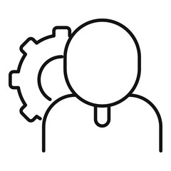 Poster - radio engineer icon. outline radio engineer vector icon for web design isolated on white background