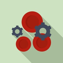 Poster - blood nanotechnology icon. flat illustration of blood nanotechnology vector icon for web design