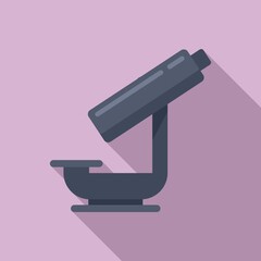 Poster - nanotechnology microscope icon. flat illustration of nanotechnology microscope vector icon for web d