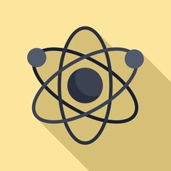 Poster - nanotechnology atom icon. flat illustration of nanotechnology atom vector icon for web design