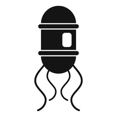Poster - nanotechnology scientist icon. simple illustration of nanotechnology scientist vector icon for web d