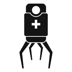 Poster - nano doctor icon. simple illustration of nano doctor vector icon for web design isolated on white ba