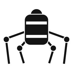 Poster - NAME icon. Simple illustration of nano, future, robot vector icon for web design isolated on white background