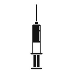 Poster - Nanotechnology syringe icon. Simple illustration of nanotechnology syringe vector icon for web design isolated on white background