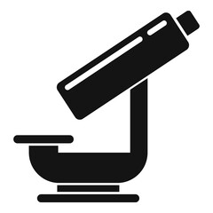 Poster - nanotechnology microscope icon. simple illustration of nanotechnology microscope vector icon for web