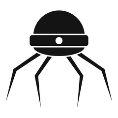 Poster - Nanotechnology microchip icon. Simple illustration of nanotechnology microchip vector icon for web design isolated on white background