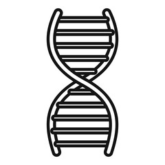 Poster - nanotechnology dna icon. outline nanotechnology dna vector icon for web design isolated on white bac