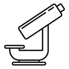 Poster - nanotechnology microscope icon. outline nanotechnology microscope vector icon for web design isolate