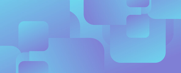 Poster - Square shapes composition geometric abstract background. 3D shadow effects and fluid gradients. Modern overlapping forms