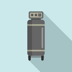 Poster - Stand air compressor icon. Flat illustration of stand air compressor vector icon for web design