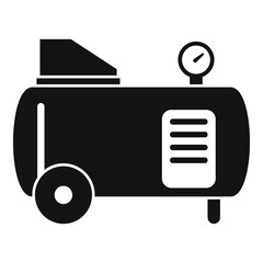 Poster - cold air compressor icon. simple illustration of cold air compressor vector icon for web design isol