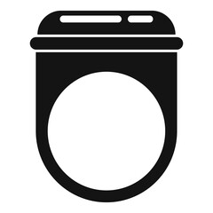 Poster - Ruby ring icon. Simple illustration of ruby ring vector icon for web design isolated on white background
