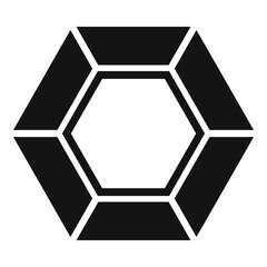 Poster - Karat diamond icon. Simple illustration of karat diamond vector icon for web design isolated on white background