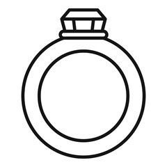 Poster - expensive ring icon. outline expensive ring vector icon for web design isolated on white background