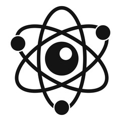 Poster - Atom energy icon. Simple illustration of atom energy vector icon for web design isolated on white background