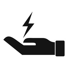 Poster - Clean energy modern icon. Simple illustration of clean energy modern vector icon for web design isolated on white background