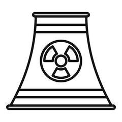 Poster - nuclear energy icon. outline nuclear energy vector icon for web design isolated on white background