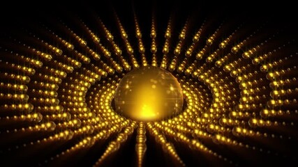 Wall Mural - Abstract background 3D  shiny jewelry-like structure transform in space loop. Great for ads, jewelry, weddings, luxury, celebration illustrations, etc.