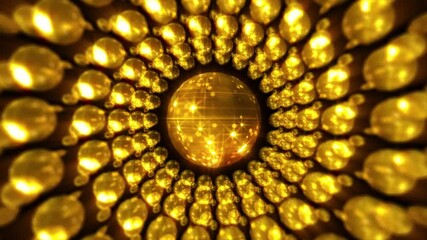 Wall Mural - Abstract background 3D  shiny jewelry-like structure transform in space loop. Great for ads, jewelry, weddings, luxury, celebration illustrations, etc.