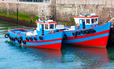 Wall Mural - Dieppe. Chalutiers à quai. Normandie. Seine-Maritime	