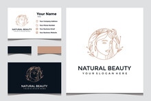A Beautiful Natural Elegant Face Logo Design With A Business Card Design